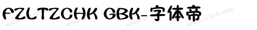 FZLTZCHK GBK字体转换